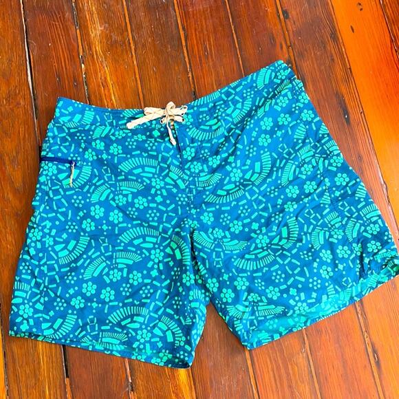Patagonia printed cargo swim trunk board shorts sz 40 - Picture 1 of 6